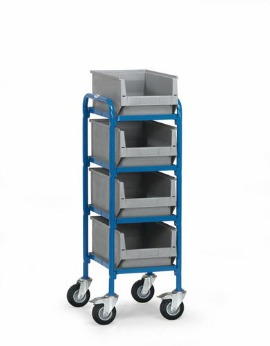 Carrello di stoccaggio - max. 1 420 x 740 x 1 530 mm  - Engels Manutention et Environnement - per movimentazione / in metallo / a ripiani