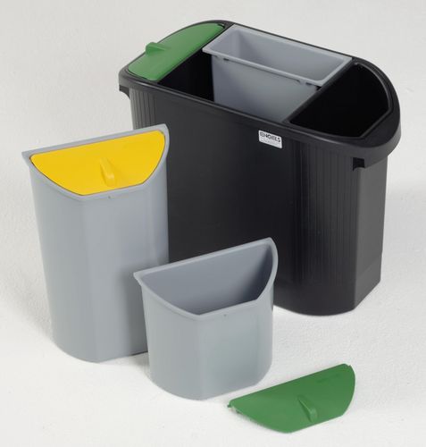Contenitore per rifiuti in plastica - max. 695 x 425 x 1 560 mm  - Engels Manutention et Environnement - per scarti industriali / con coperchio