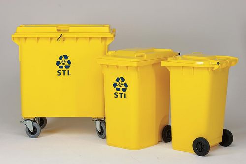 Cassonetto in plastica - MGB ZHA series - Engels Manutention et Environnement - per rifiuti sanitari / con 2 ruote
