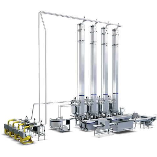 Pressa per formaggio verticale - Blockformer system 6 - Tetra Pak - pneumatica