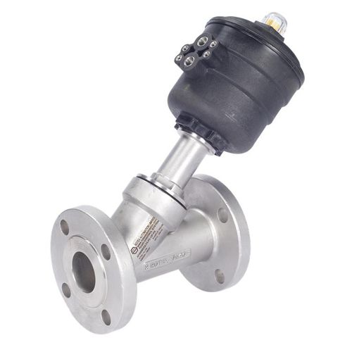 Valvola a sede inclinata - 12050V01 - Rotex Automation Limited - a pistone / a comando pneumatico / con flangia