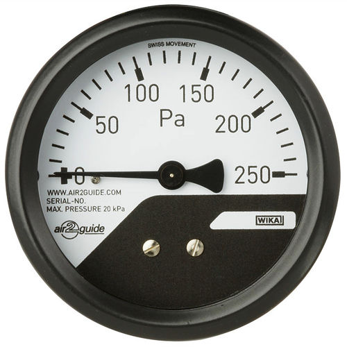 Manometro differenziale - A2G-mini - WIKA Alexander Wiegand SE & Co. KG - analogico / da incasso / in plastica