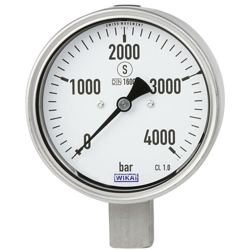 Manometro con quadrante - PG23HP-P - WIKA Alexander Wiegand SE & Co. KG - in vetro / in alluminio / in acciaio inossidabile