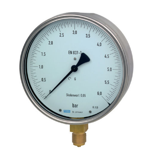 Manometro analogico - 312.20 - WIKA Alexander Wiegand SE & Co. KG - filettato / in acciaio inossidabile / a tubo Bourdon