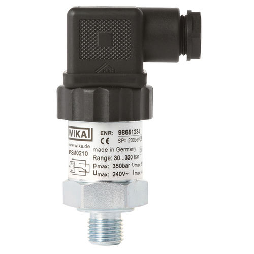 Pressostato a pistone - PSM02 - WIKA Alexander Wiegand SE & Co. KG - a membrana / connettore M12 / su guida DIN