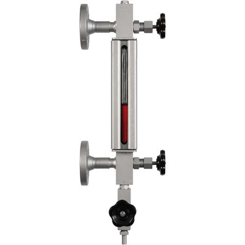 Livello visivo per olio - LGG - WIKA Alexander Wiegand SE & Co. KG - a by-pass / per l'industria chimica / con flangia