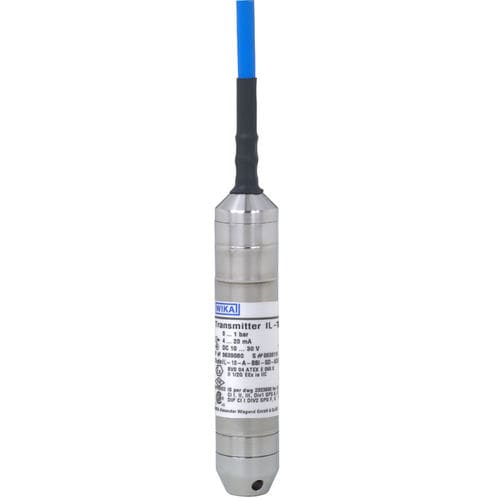 Trasmettitore di pressione relativa - IL-10 - WIKA Alexander Wiegand SE & Co. KG - analogico / sommerso / in acciaio inossidabile