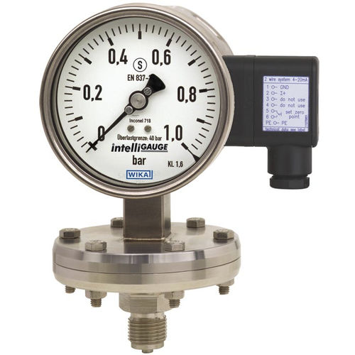 Manometro con quadrante - PGT43HP.1 series - WIKA Alexander Wiegand SE & Co. KG - filettato / in acciaio inossidabile / a membrana