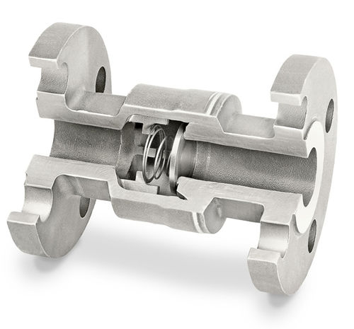 Valvola di ritegno a disco - DLC® - DFT Inc. - per gas / con flangia / di arresto