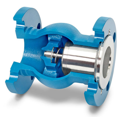 Valvola di ritegno a disco - GLC® - DFT Inc. - con flangia / in acciaio inossidabile / a molla