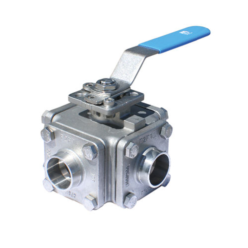Valvola a sfera - 1615 - T - Dansk Ventil Center A/S - a leva / a T / in acciaio inossidabile