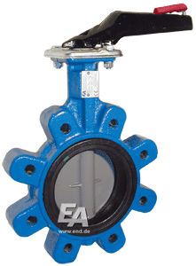 Valvola a farfalla - WM series - END-Armaturen GmbH & Co. KG - a leva / in acciaio inossidabile