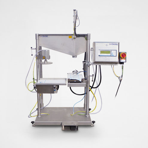 Riempitrice semiautomatica - EFS 60 - FRICKE Abfülltechnik GmbH & Co. KG - per barattoli e vasetti / per lattine / canister