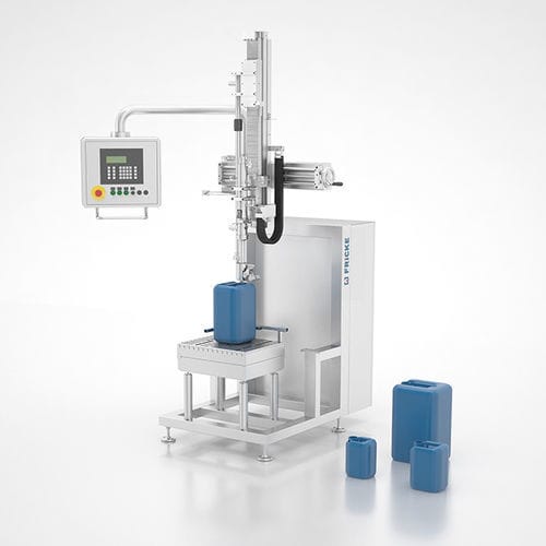 Riempitrice semiautomatica - EFS 22 - FRICKE Abfülltechnik GmbH & Co. KG - per secchi / per bidoni / per barattoli e vasetti