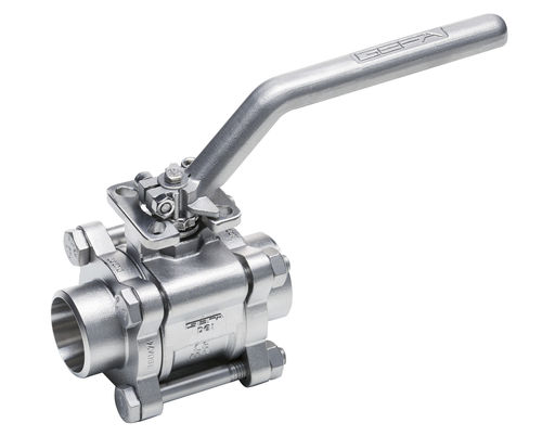 Valvola a sfera - DG1 1.4529  - GEFA Processtechnik - a leva / per acqua di mare / a flangia di montaggio