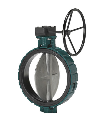 Valvola a farfalla - K 19 - GEFA Processtechnik - con volante / per acqua / a flangia di montaggio