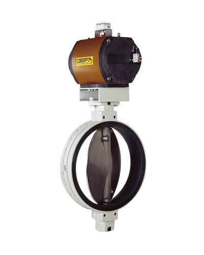 Valvola a farfalla - K 08 - GEFA Processtechnik - elettrica / di arresto / per acqua