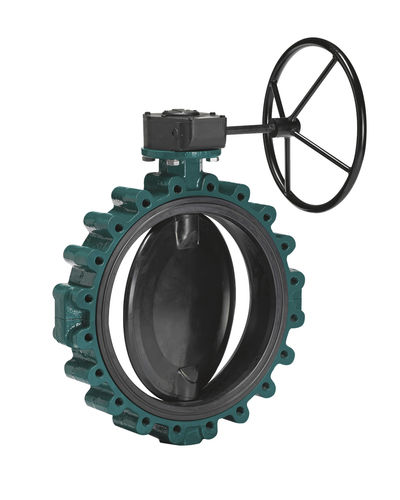 Valvola a farfalla - K 17 - GEFA Processtechnik - con volante / per acqua / con flangia