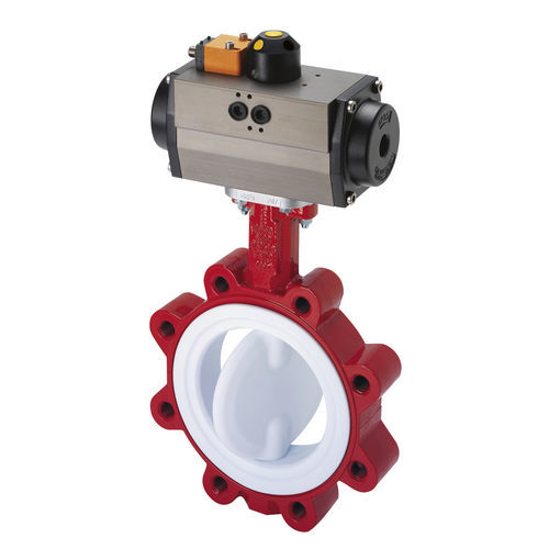Valvola a farfalla - KG 8 - GEFA Processtechnik - a comando pneumatico / per acqua / con flangia