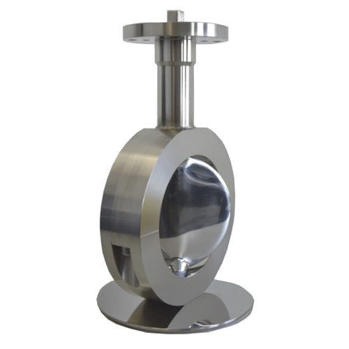 Valvola a disco - KGG - GEFA Processtechnik - elettrica / con flangia / a 2 elementi