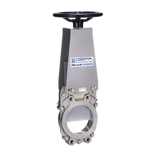 Valvola a ghigliottina - AT 150 - GEFA Processtechnik - con volante / di arresto / per acqua