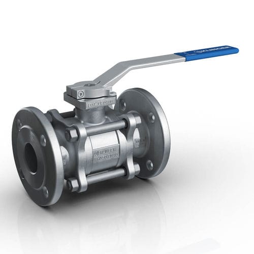 Valvola a sfera - KHA series - KLINGER - 3 pezzi / modulare / a sede
