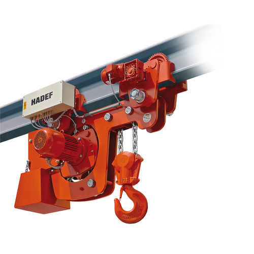 Paranco a catena elettrico - 28/06 EE - HADEF - ad altezza libera / con carrelli
