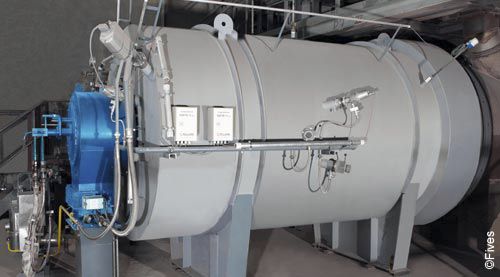 Generatore di aria calda stazionario - Pillard HeatGen - Fives - a gas / multicombustibile / verticale