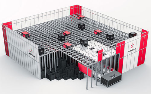 Trasloelevatore per magazzino - AUTOSTORE™ - Fives Cinetic SAS - per sistema di contenitori