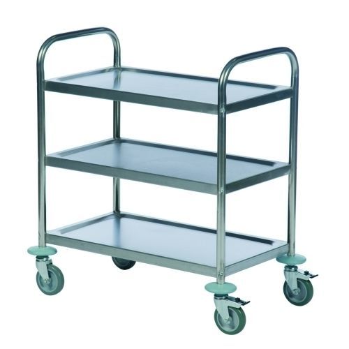 Carrello di servizio - 2243 - Novodinámica S.L.U. - in acciaio inossidabile / a piattaforma / 3 livelli