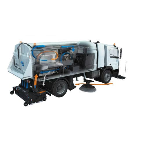 Spazzatrice aspirante su autotelaio - TERRAJET - FAUN Umwelttechnik GmbH & Co. KG - diesel