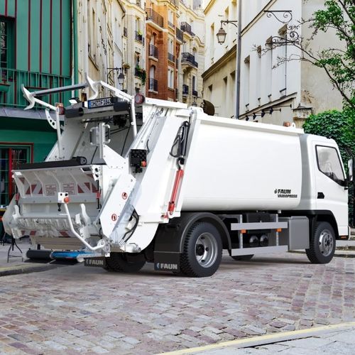 Veicolo raccolta rifiuti caricamento posteriore - VARIOPRESS COMPACT - FAUN Umwelttechnik GmbH & Co. KG - diesel / elettrico / con compattatore
