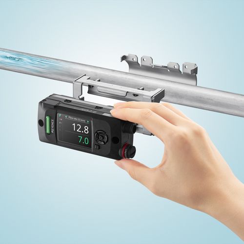 Sensore di portata non invasivo - FD-H series - KEYENCE - volumetrico / per acqua / per olio