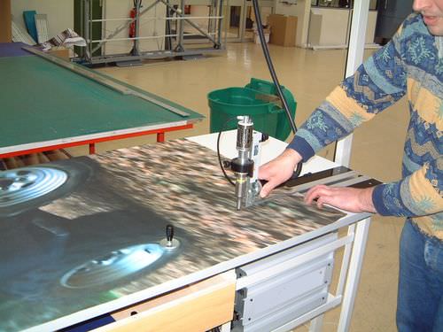 Macchina da taglio ad ultrasuoni - SODIFA ESCA - per tessuti / CNC
