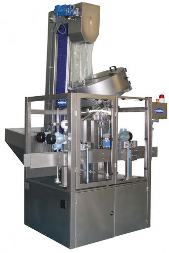 Incapsulatrice lineare - MCP 5000 - MARCOPACK - automatica / per contenitori in vetro / per vasetti