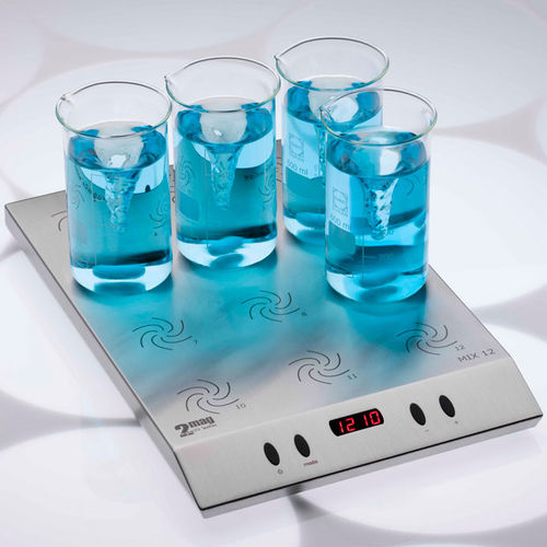 Agitatore di laboratorio magnetico - MIX 12 XL - 2mag AG - digitale / per becher / per applicazioni mediche