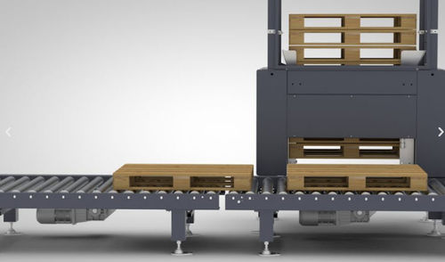 Trasportatore a rulli motorizzati - DNC - di distribuzione / automatico / per pallet