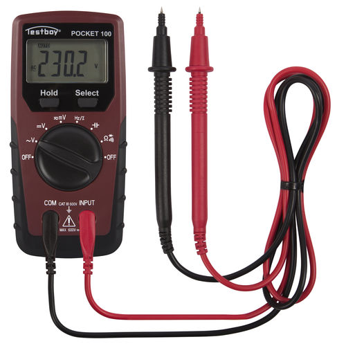 Multimetro digitale - TESTBOY Pocket 100 - Testboy - tascabile / 600 V / cat III
