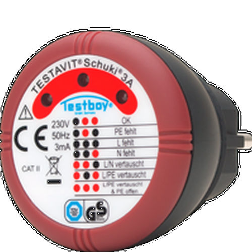 Tester elettrico - TESTAVIT SCHUKI 3A - Testboy - per presa di corrente / portatile