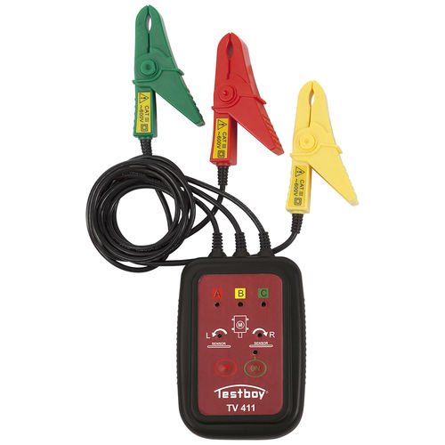 Tester di sequenza di fasi - TESTBOY TV 411 - Testboy - di campo magnetico / per impianto elettrico / portatile