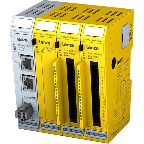 Modulo di I/O di sicurezza - c250-S - Lenze SE - analogico / EtherCAT / 32 ingressi digitali