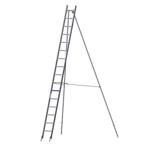 Scala da appoggio in alluminio - Mauderer Alutechnik - telescopica