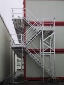 Scala dritta - Mauderer Alutechnik - in alluminio / per edifici prefabbricati