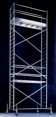 Ponteggio a torre amovibile - 0.60 x 2.90 m | BA 08 series - Mauderer Alutechnik - per facciata / modulare
