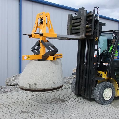 Pinza per sollevamento per canalizzazioni in calcestruzzo - KIG series - Probst GmbH - verticale / meccanica / presa interna