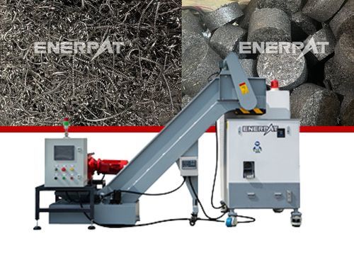 Bricchettatrice di trucioli metallici - BM-570 - ENERPAT AMERICA - per bricchetti cilindrici / idraulica / interamente automatica