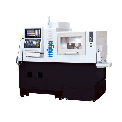 Macchina di tornitura CNC - SLR 265 - Müga Werkzeugmaschinen GmbH - 5 assi / 4 utensili / di alta precisione