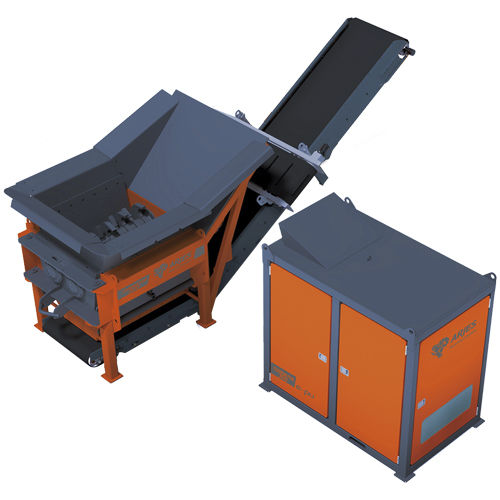 Trituratore primario - COMPAKTOR 300 e-pu - ARJES - Recycling Innovation - a 2 alberi / per legno / carta
