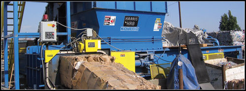 Pressa imballatrice per ferraglia - HRB Centurion series - Harris - orizzontale / a carico dall'alto