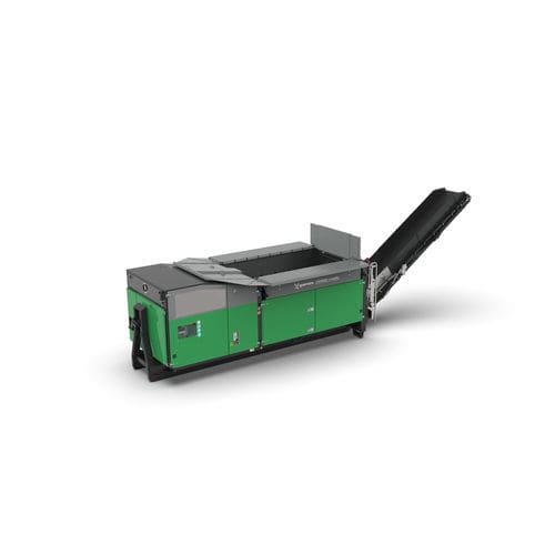 Trituratore a 2 alberi - Crambo e-mobile - Komptech - per legno / per rifiuti verdi / compatto